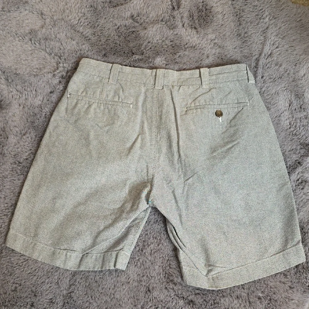 J. Crew Gramercy Gray Flat Front Cotton Shorts Size 30